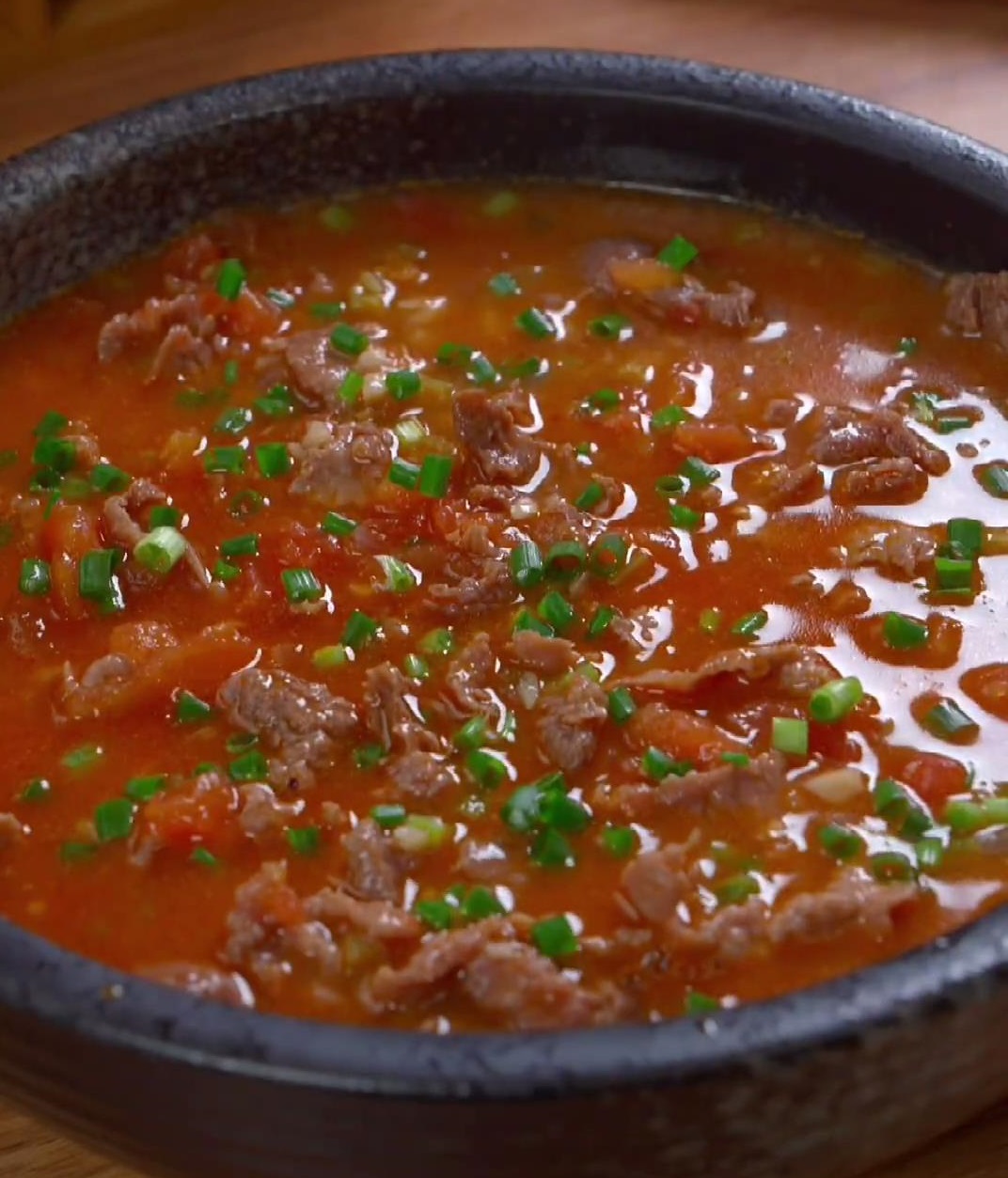 酸酸的番茄牛肉汤做法